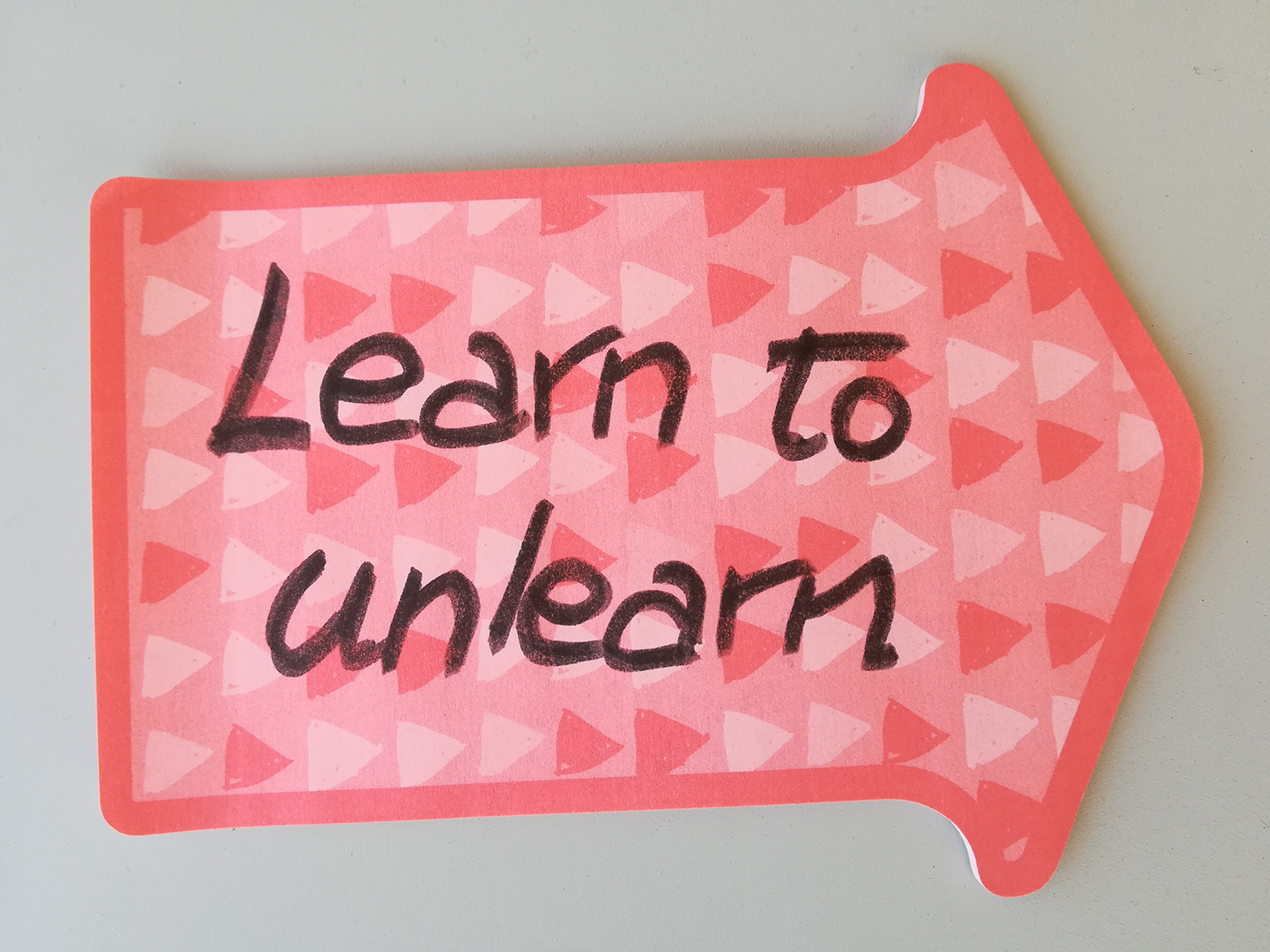Learn to unlearn